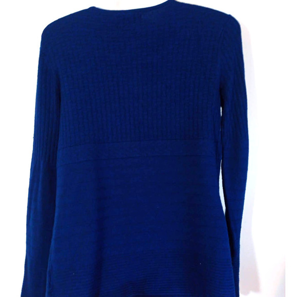 Dana Buchman Women XS Navy Blue Knit Cardigan Soft Stretchy Work Office - Picture 4 of 6